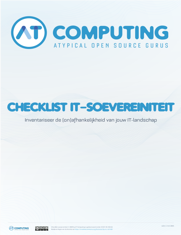 Checklist IT-Soevereiniteit